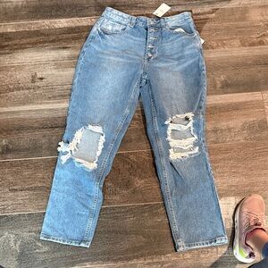 Forever 21 Women's Distressed Blue Jeans